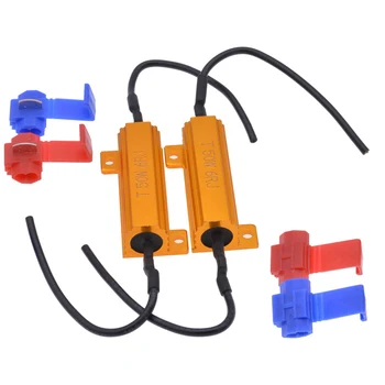 Katur 2pcs 50W 6Ohm Car LED Fog Turn Singal lights Load Resistor for Fix LED Bulb Fast Hyper Flash For Audi BMW Mercedes
Katur 2pcs 50W 6Ohm Car LED Fog Turn Singal lights Load Resistor for Fix LED Bulb Fast Hyper Flash For Audi BMW Mercedes