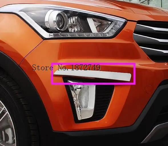 Car front fog lamp lights eyebrow ABS Chrome trims 2pcs/set for Hyundai 2014 2015 Ix25 Creta
Car front fog lamp lights eyebrow ABS Chrome trims 2pcs/set for Hyundai 2014 2015 Ix25 Creta