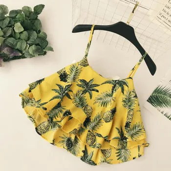 Women Summer Sexy Sleeveless Chiffon Shirt V Neck Pineapple Print Casual Blouse Women Tops Fashion blusas mujer de moda 2019
Women Summer Sexy Sleeveless Chiffon Shirt V Neck Pineapple Print Casual Blouse Women Tops Fashion blusas mujer de moda 2019