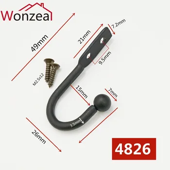10pcs/Lot 49x26mm Iron Black Hook Wall Door Bath Coat Pot Handbag Bag Hanger Hooks Furniture Hardware Hanging#4826
10pcs/Lot 49x26mm Iron Black Hook Wall Door Bath Coat Pot Handbag Bag Hanger Hooks Furniture Hardware Hanging#4826
