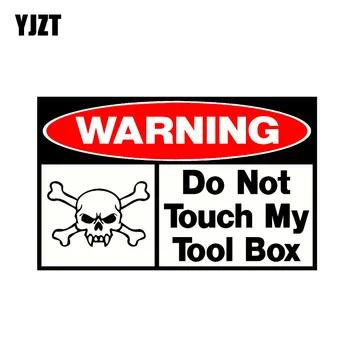 YJZT 16CM*9.8CM Do Not Touch My Tool Box Funny PVC Skull Car Sticker Decal 12-0935
YJZT 16CM*9.8CM Do Not Touch My Tool Box Funny PVC Skull Car Sticker Decal 12-0935