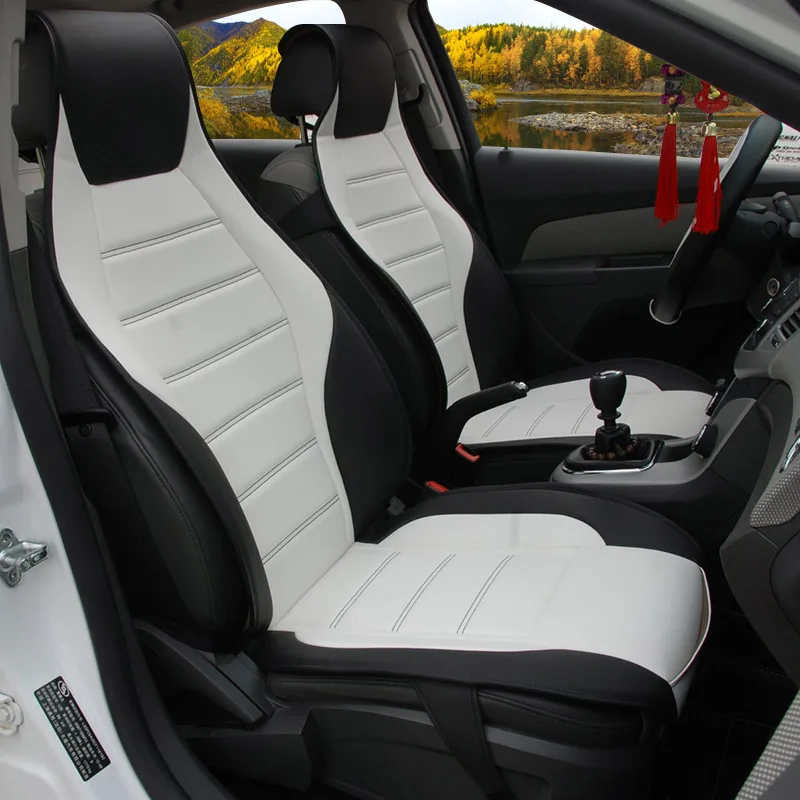 Image Only 2 Driver seat Leather car seat covers For Renault Kadjar Koleos Captur Megane 2 3 Duster Kangoo Koloes Logan accessorie