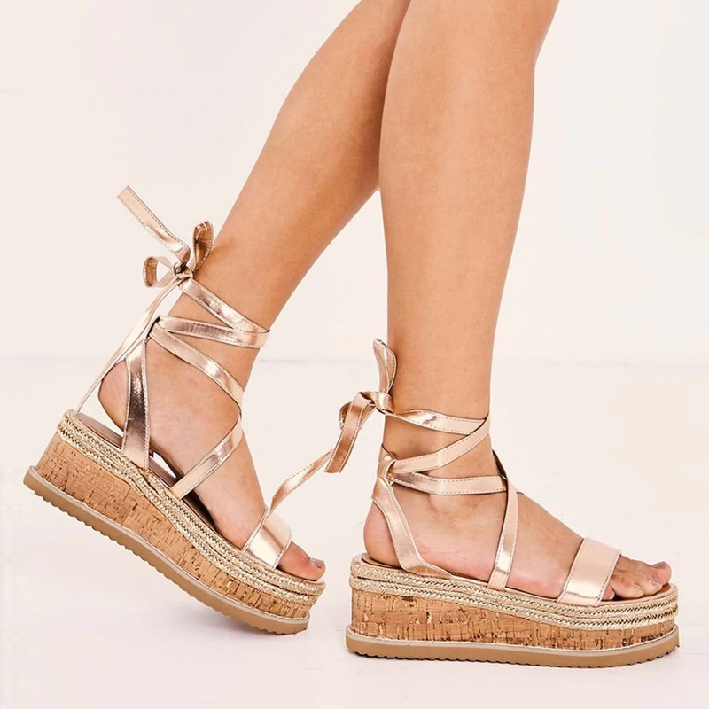 HZXINLIVE 2018 New Summer Women Platform Sandals Vacation Espadrilles Wedge Sandals Women Lace up Gladiator Sandals Summer Shoes
HZXINLIVE 2018 New Summer Women Platform Sandals Vacation Espadrilles Wedge Sandals Women Lace up Gladiator Sandals Summer Shoes