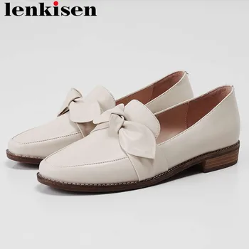 Lenkisen 2019 genuine leather slip on classic butterflt-knot decoration pregnant woman casual shoes daily wear campus shoes L13
Lenkisen 2019 genuine leather slip on classic butterflt-knot decoration pregnant woman casual shoes daily wear campus shoes L13