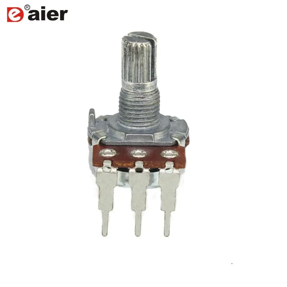 2PCS WH148 Type Single rotary Potentiometer With 15MM Length 6.0MM Metal Teeth Knurl Shaft With Long PCB Terminals B250K
2PCS WH148 Type Single rotary Potentiometer With 15MM Length 6.0MM Metal Teeth Knurl Shaft With Long PCB Terminals B250K