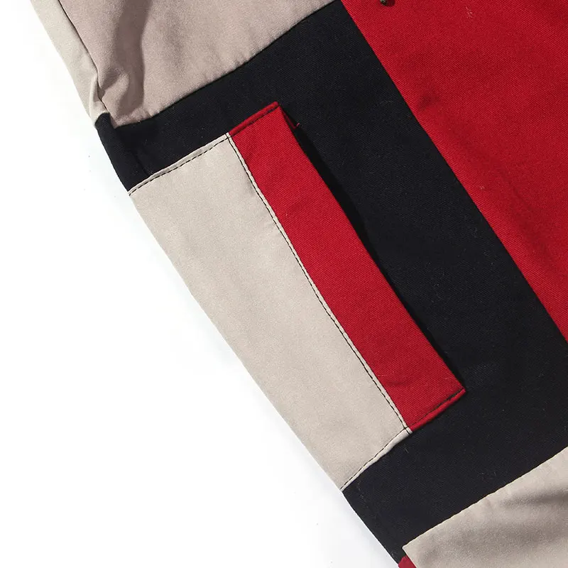 Color Block Patchwork Pants 7