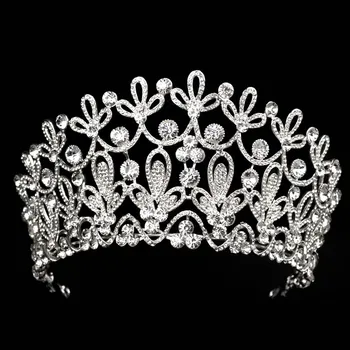 Luxury Large Wedding Tiara New Style High Quality Silver Crown and Match Crystal Bride Choose Ball Crown For Women T-086
Luxury Large Wedding Tiara New Style High Quality Silver Crown and Match Crystal Bride Choose Ball Crown For Women T-086