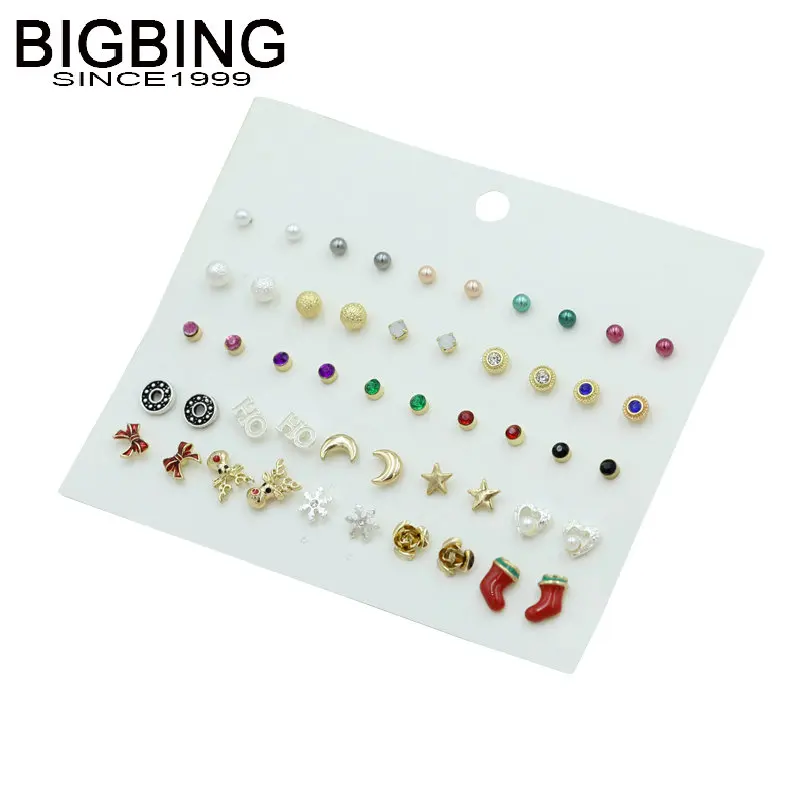 S114 BIGBING jewelry fashion 25 pairs beads star pearl stud Earrings fashion women earring fashion jewelry
S114 BIGBING jewelry fashion 25 pairs beads star pearl stud Earrings fashion women earring fashion jewelry