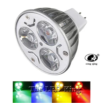 

DHL 205pcs Super Bright MR16 LED Bulb Lamp GU5.3 Light 15W 12W 9W DC12V 220V Dimmable /red/green/blue LED Spotlight Downlight