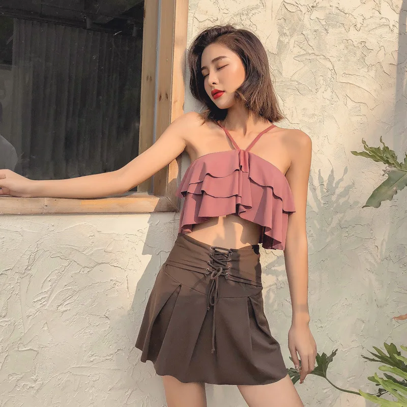 Bikinis For Women 2019 Summer Beach Swimwear Womens Tankini Swimsuits Plus Size New Arrivals Leaf Neck Closed Swimming High
Bikinis For Women 2019 Summer Beach Swimwear Womens Tankini Swimsuits Plus Size New Arrivals Leaf Neck Closed Swimming High