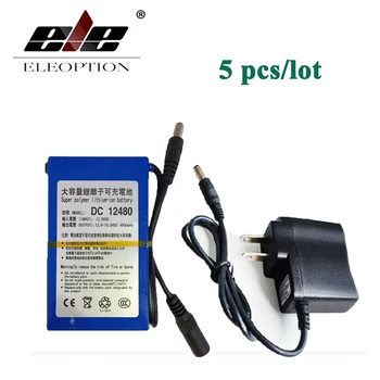 ELEOPTION 5PCS DC12480 High Quality DC 12V 4800mAh Super Rechargeable Li-ion Battery Pack For CCTV Camera Video With Plug
ELEOPTION 5PCS DC12480 High Quality DC 12V 4800mAh Super Rechargeable Li-ion Battery Pack For CCTV Camera Video With Plug