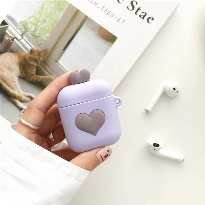 Стильный чемодан силиконовый чехол для Apple Airpods защитный Bluetooth беспроводной
