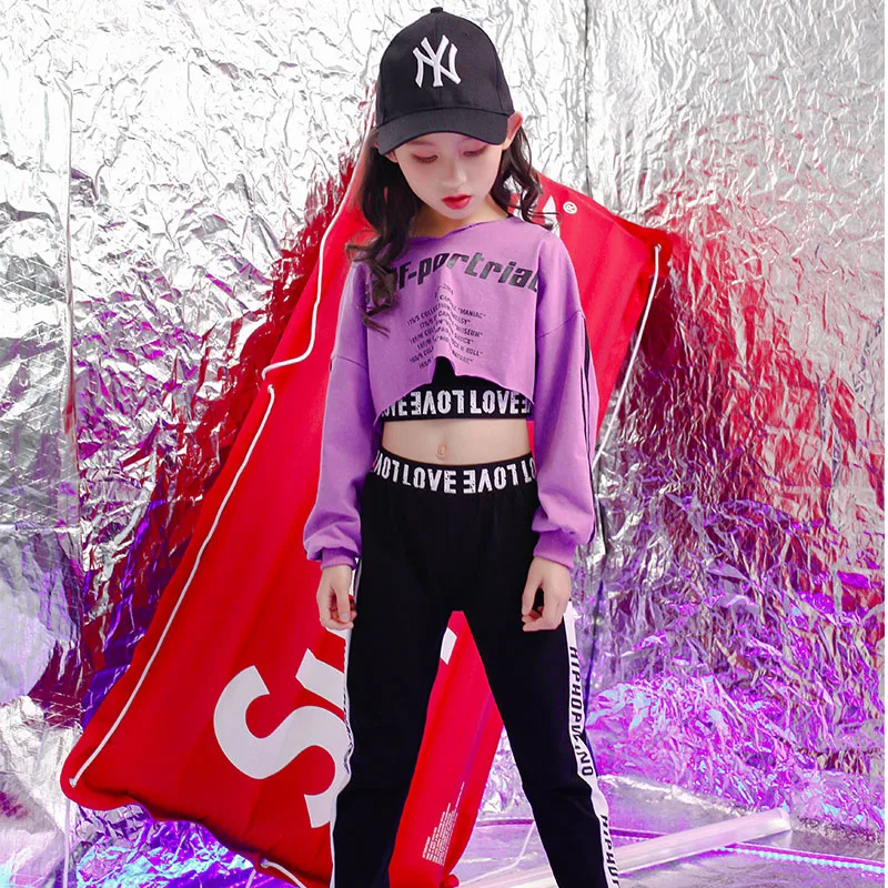 Girls Stage Show wear Costumes Kids Ballroom Jazz Dancing Outfits for Girls Boys T Shirt Crop Tops pants Hip Hop Dance Clothes
Girls Stage Show wear Costumes Kids Ballroom Jazz Dancing Outfits for Girls Boys T Shirt Crop Tops pants Hip Hop Dance Clothes