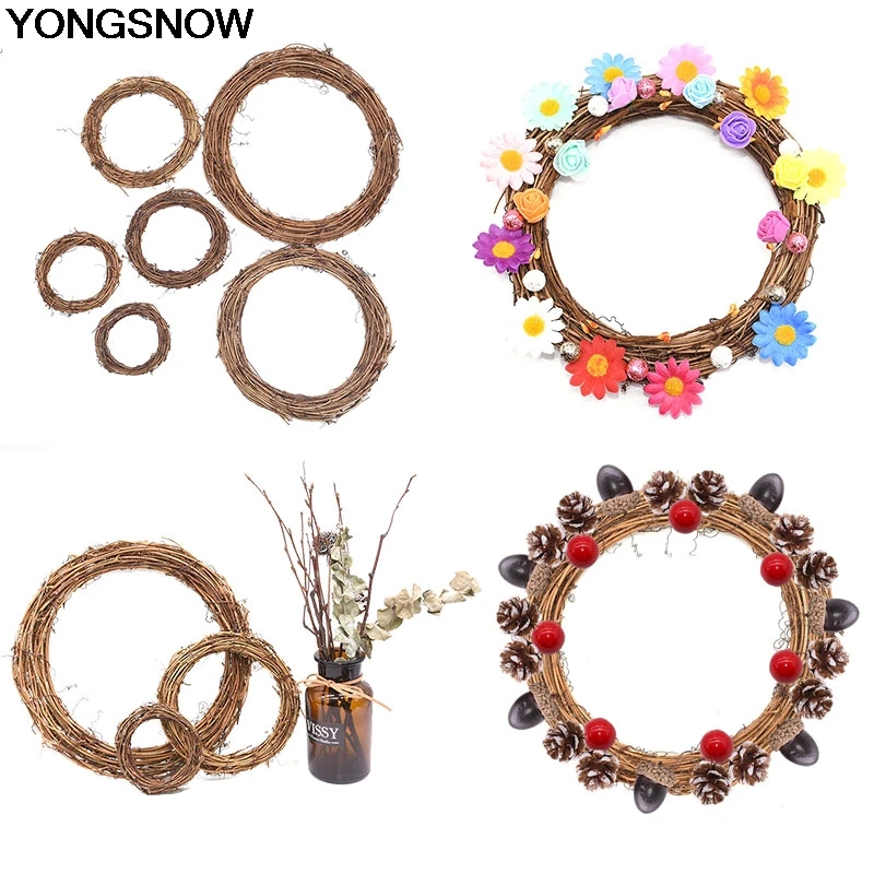 New 8-25cm Natural Dried Rattan Wreath Artificial Flower Vine Rattan For DIY Wedding Floral Wreath Craft Christmas Hanging Decor
New 8-25cm Natural Dried Rattan Wreath Artificial Flower Vine Rattan For DIY Wedding Floral Wreath Craft Christmas Hanging Decor