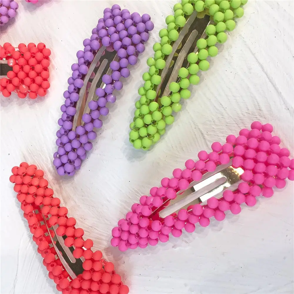 Women's Hair Clip Women's Colorful Beads Hair pins Korean Waterdrop Snap Barrette BB Clip Stick Hairpin Hair Styling Accessories
Women's Hair Clip Women's Colorful Beads Hair pins Korean Waterdrop Snap Barrette BB Clip Stick Hairpin Hair Styling Accessories