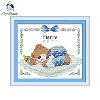 Joy Sunday Needlework DIY Cross stitch Sets For Embroidery kit Sleeping baby bear cotton thread home decor Count Cross-Stitching
Joy Sunday Needlework DIY Cross stitch Sets For Embroidery kit Sleeping baby bear cotton thread home decor Count Cross-Stitching