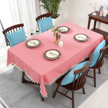 Plaid Decorative Linen Tablecloth With Tassel Waterproof Oilproof Thick Rectangular Wedding Dining Table Cover Tea Table Cloth
Plaid Decorative Linen Tablecloth With Tassel Waterproof Oilproof Thick Rectangular Wedding Dining Table Cover Tea Table Cloth