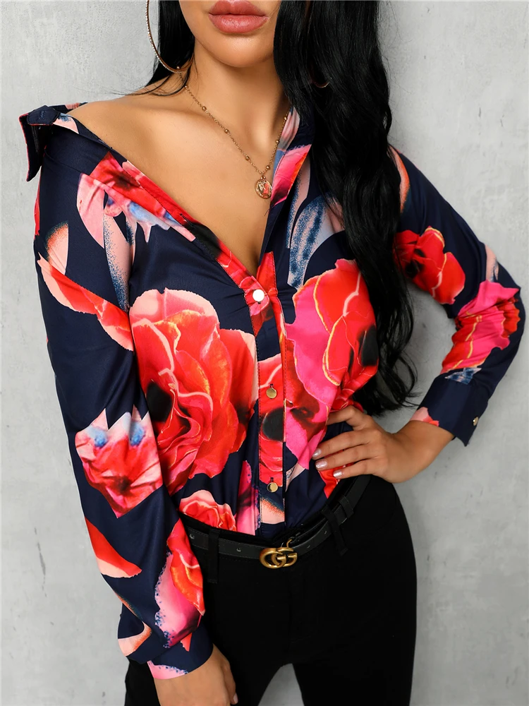 Summer Women Elegant Vacation Leisure Brief Shirt Work Wear Ladies Stylish Fashion Top Floral Print Long Sleeve Casual Shirt
Summer Women Elegant Vacation Leisure Brief Shirt Work Wear Ladies Stylish Fashion Top Floral Print Long Sleeve Casual Shirt