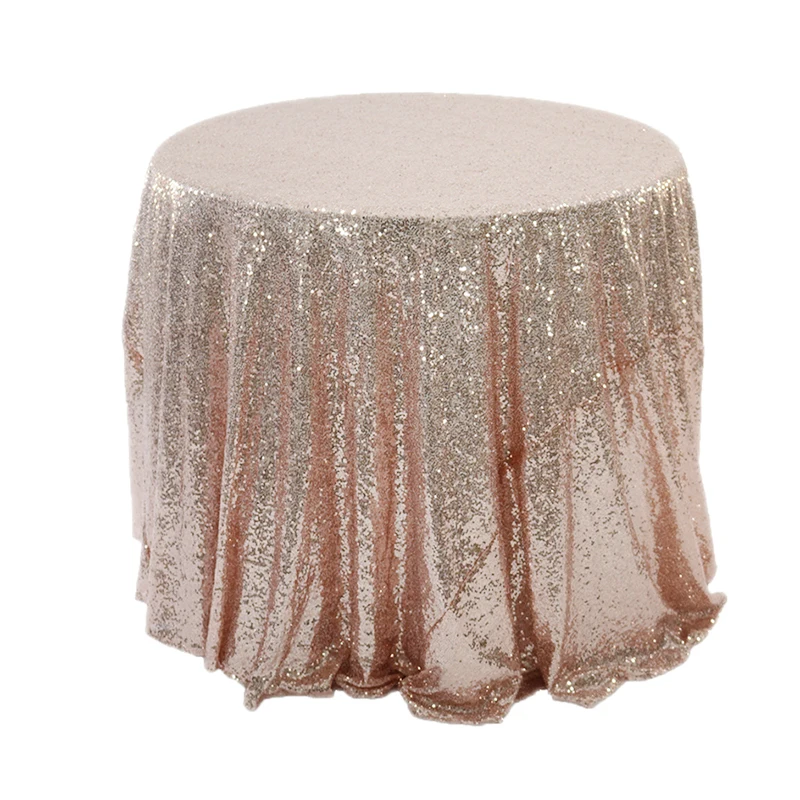 SMOPOR Rose Gold Sequin Embroidered Tablecloth Round for Wedding Banquet Party Christmas Decoration Dining Table Cloths Cover
SMOPOR Rose Gold Sequin Embroidered Tablecloth Round for Wedding Banquet Party Christmas Decoration Dining Table Cloths Cover