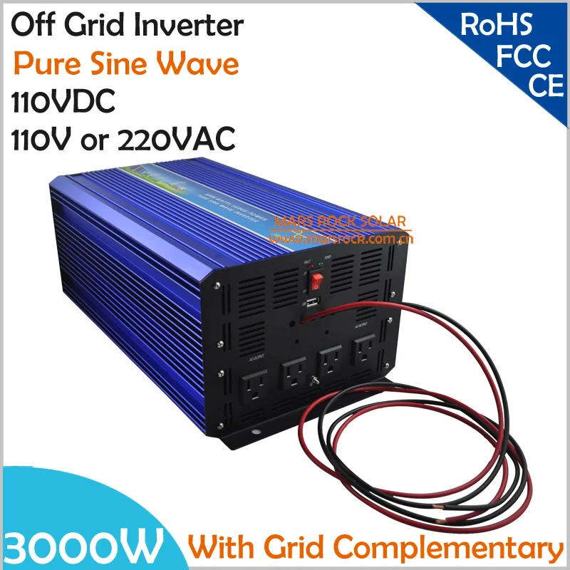 3000 Вт DC110V решетки чистая синусоида солнечный или ветряной инвертор, город электричества дополнительная функция зарядки с ЖК-экраном
3000 Вт DC110V решетки чистая синусоида солнечный или ветряной инвертор, город электричества дополнительная функция зарядки с ЖК-экраном