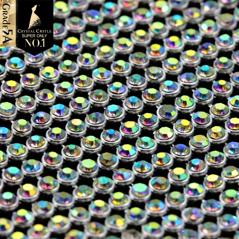Crystal Castle Shiny SS8.5 Hotfix Rhinestone Mesh Silver Crystal AB Roll Strass Trim Hot fix Rhinestones Sheet
Crystal Castle Shiny SS8.5 Hotfix Rhinestone Mesh Silver Crystal AB Roll Strass Trim Hot fix Rhinestones Sheet