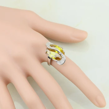 925 Sterling Silver Ring S Delightful Yellow Cubic Zirconia White CZ For Women Wedding Ring Free Gift Box
925 Sterling Silver Ring S Delightful Yellow Cubic Zirconia White CZ For Women Wedding Ring Free Gift Box