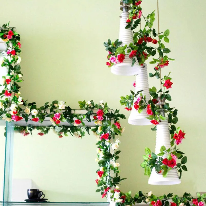 1 x 8 Ft Artificial Silk Rose Flower Ivy Vine Leaf Garland Wedding Party Garlands flores artificiais home decoration accessories
1 x 8 Ft Artificial Silk Rose Flower Ivy Vine Leaf Garland Wedding Party Garlands flores artificiais home decoration accessories