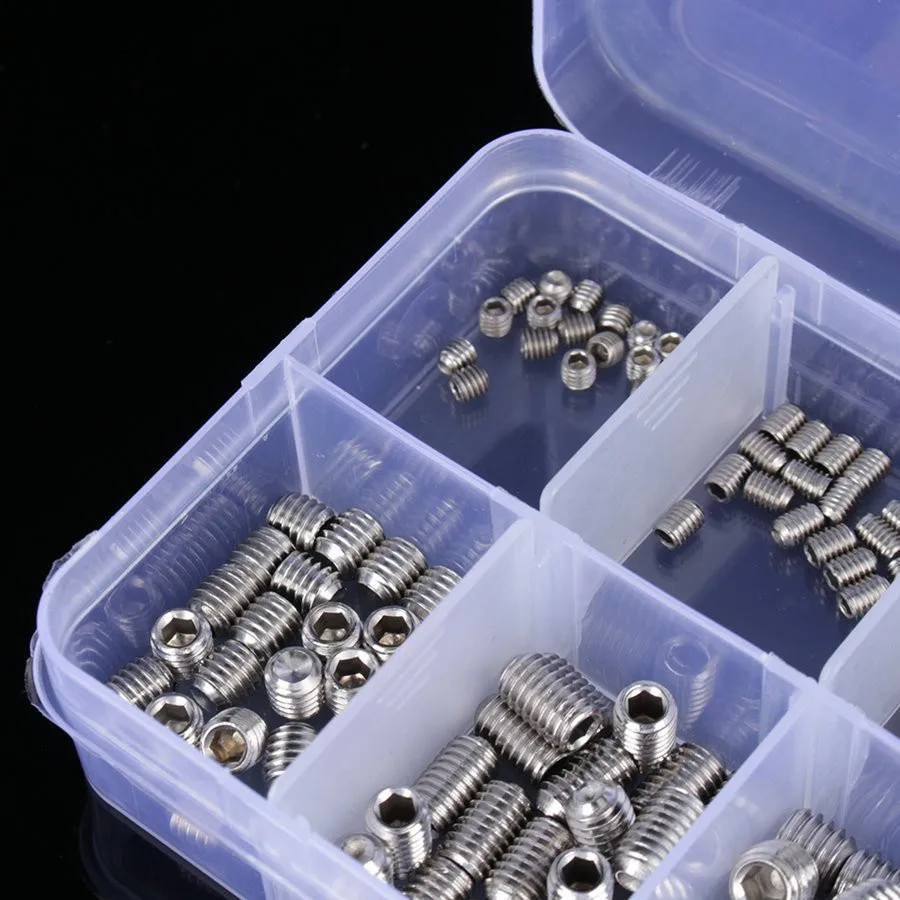 200 pieces / set flat head screw classification box M3 M4 M5 M6 stainless steel hex wrench hex set
200 pieces / set flat head screw classification box M3 M4 M5 M6 stainless steel hex wrench hex set
