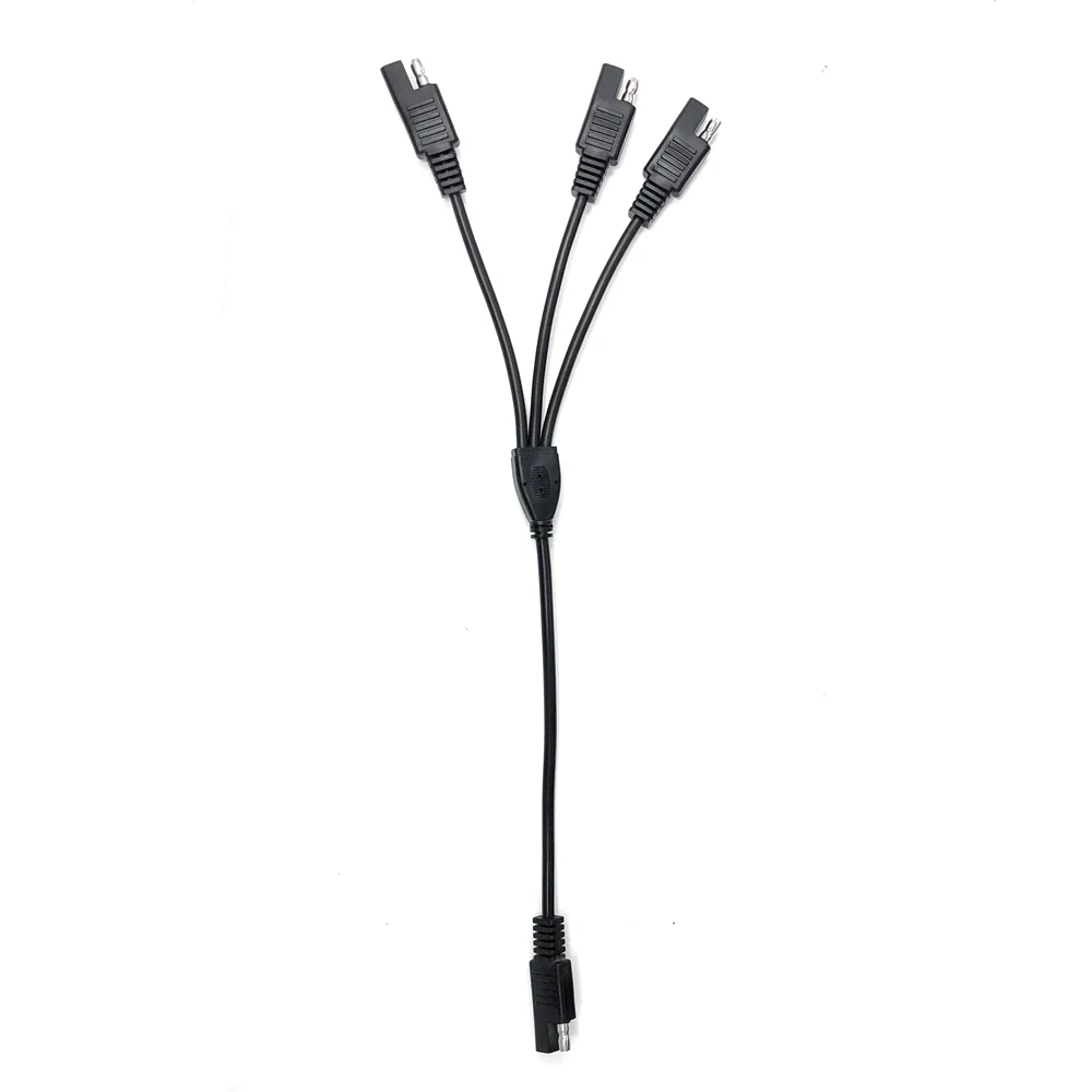 35CM 18AWG SAE Power Extension Cable Y Splitter 1 To 3 Connector 2 Pin Quick Disconnect Wire Harness for Solar Panel Charge
35CM 18AWG SAE Power Extension Cable Y Splitter 1 To 3 Connector 2 Pin Quick Disconnect Wire Harness for Solar Panel Charge