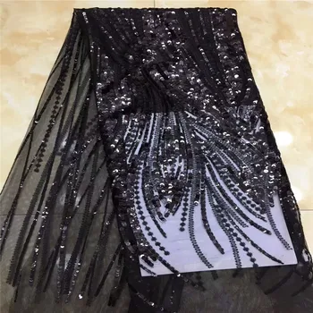 Cassiel Black African Lace Fabric With Heavy Sequins Nigerian French Fabric High Quality African Tulle Lace Fabric For Wedding
Cassiel Black African Lace Fabric With Heavy Sequins Nigerian French Fabric High Quality African Tulle Lace Fabric For Wedding