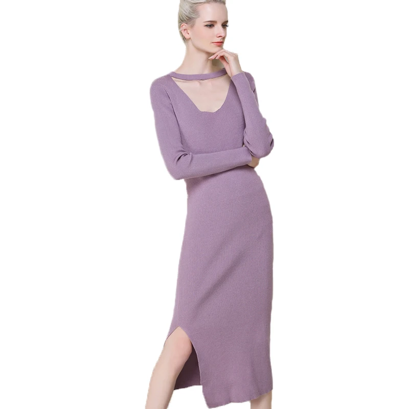 2018 New Autumn Winter Female V-Neck Floor Length Noodles Dress Casual Solid Knitted Long Sleeve Sweater Dress 50
2018 New Autumn Winter Female V-Neck Floor Length Noodles Dress Casual Solid Knitted Long Sleeve Sweater Dress 50