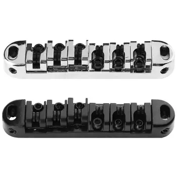 1 Set Silver Black Adjustable Zinc Alloy Roller Saddle Tune-O-Matic Bridge with 2 Studs for LP Electric Guitar Music Instruments
1 Set Silver Black Adjustable Zinc Alloy Roller Saddle Tune-O-Matic Bridge with 2 Studs for LP Electric Guitar Music Instruments