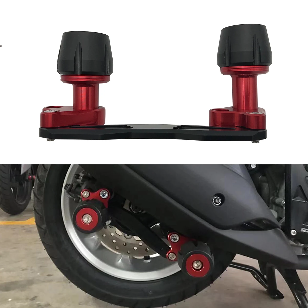 Universal Rear Crash Slider Guard Rear Axle Muffler Pipe Frame Sliders Falling Protector For NMAX XMAX NVX/Aerox 155 PCX FORZA
Universal Rear Crash Slider Guard Rear Axle Muffler Pipe Frame Sliders Falling Protector For NMAX XMAX NVX/Aerox 155 PCX FORZA