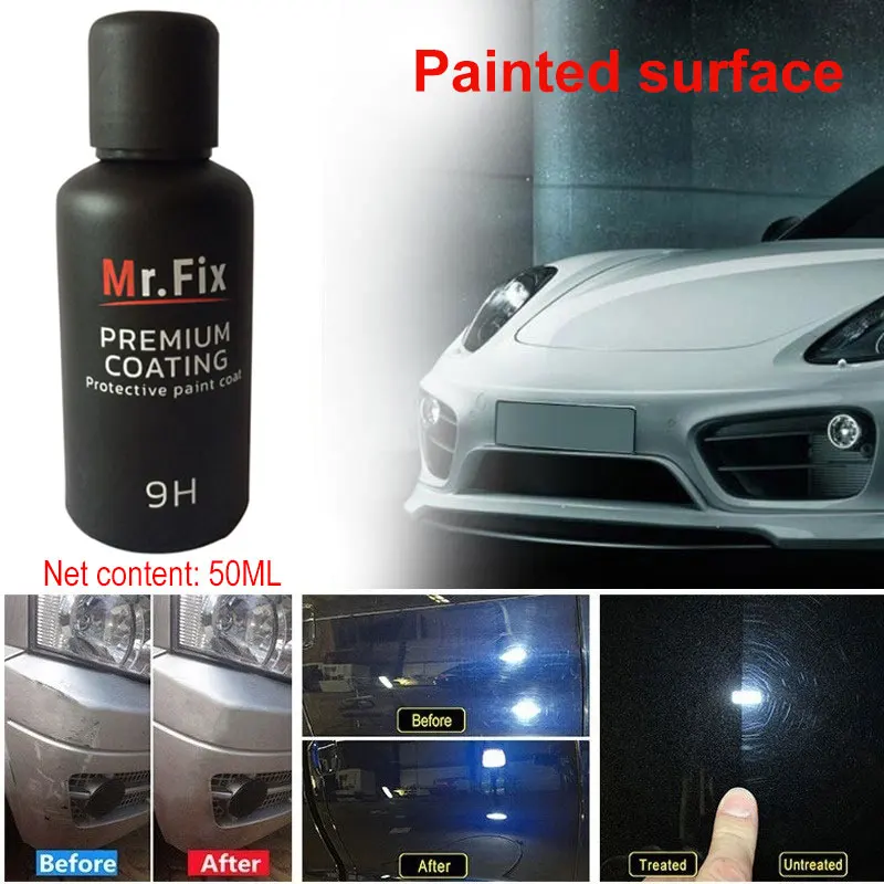 Car Ceramic Coat Anti-Scratch 50ml 9H Liquid Sponge Scratch Proof Car Paint Care Auto Polish Protector Supplies Coating Liquid
Car Ceramic Coat Anti-Scratch 50ml 9H Liquid Sponge Scratch Proof Car Paint Care Auto Polish Protector Supplies Coating Liquid