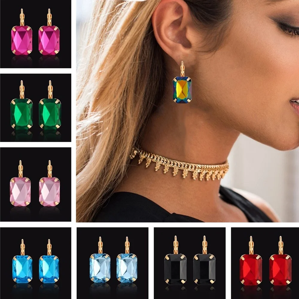 Design Boho Costume Jewelry Earrings for Women 11 Color Minimalist Geometric Create Crystal Drop Earrings Ladies Long Earring
Design Boho Costume Jewelry Earrings for Women 11 Color Minimalist Geometric Create Crystal Drop Earrings Ladies Long Earring