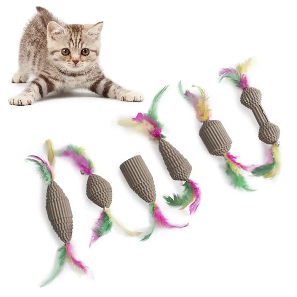 Pet Cat Toys Feather Wand Mini Corrugated Paper Cat Toy Pet Cat Kitten Scratching Chew Toys Pet Toy for Cats Pet Products
Pet Cat Toys Feather Wand Mini Corrugated Paper Cat Toy Pet Cat Kitten Scratching Chew Toys Pet Toy for Cats Pet Products
