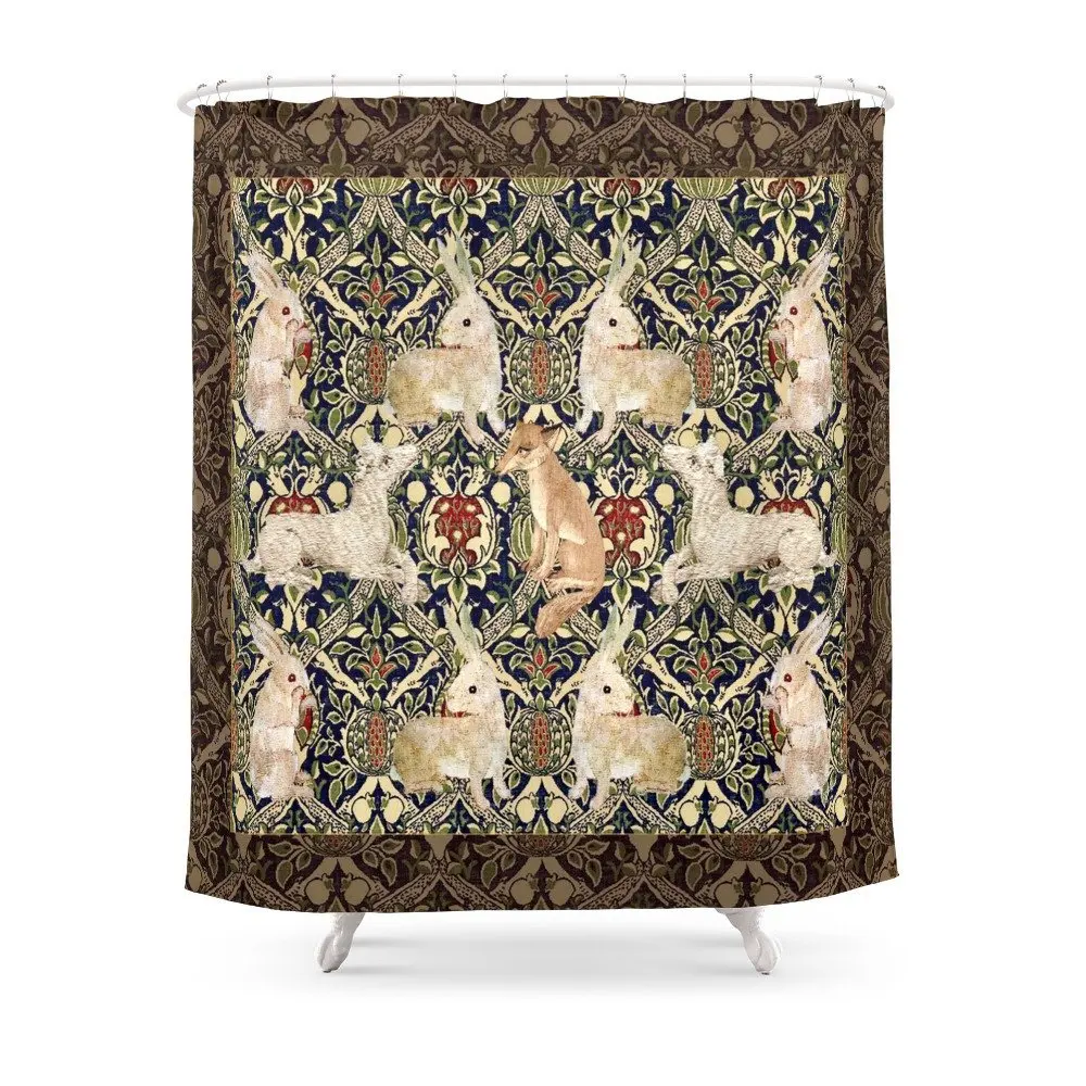 Medieval Rabbits, Dogs, And Fox Shower Curtain Polyester Fabric Bathroom Home Decoration Waterproof Print Shower Curtains
Medieval Rabbits, Dogs, And Fox Shower Curtain Polyester Fabric Bathroom Home Decoration Waterproof Print Shower Curtains