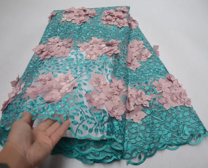 (5yards/pc) peach and mint green African French net lace fabric with 3D flowers and embroidery beads for party dress FLP112
(5yards/pc) peach and mint green African French net lace fabric with 3D flowers and embroidery beads for party dress FLP112