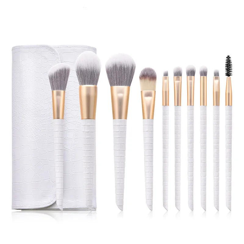 10pcs makeup brushes Set Foundation Eyeshadow Base Powder Blush Blending Brushes Make up Portable Eye Brush Set with makeup bag
10pcs makeup brushes Set Foundation Eyeshadow Base Powder Blush Blending Brushes Make up Portable Eye Brush Set with makeup bag