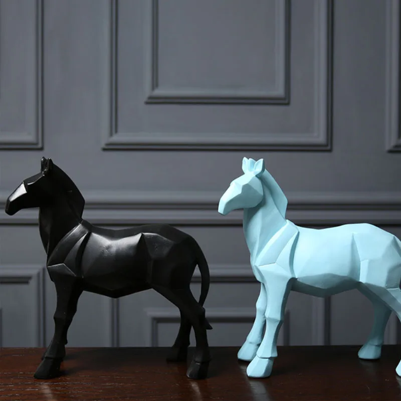 Nordic Simple Geometry Blue Black Horse Home Decor Statue Model Figurine Home Decoration Foyer Ornament Gift Fancy Fengshui
Nordic Simple Geometry Blue Black Horse Home Decor Statue Model Figurine Home Decoration Foyer Ornament Gift Fancy Fengshui