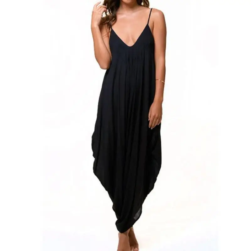 Women Jumpsuit Casual Rompers Spaghetti Strap Loose Jumpsuitfor 2019 Body Femme Beach Casual Loose Low-cut V-neck Sexy Sling
Women Jumpsuit Casual Rompers Spaghetti Strap Loose Jumpsuitfor 2019 Body Femme Beach Casual Loose Low-cut V-neck Sexy Sling