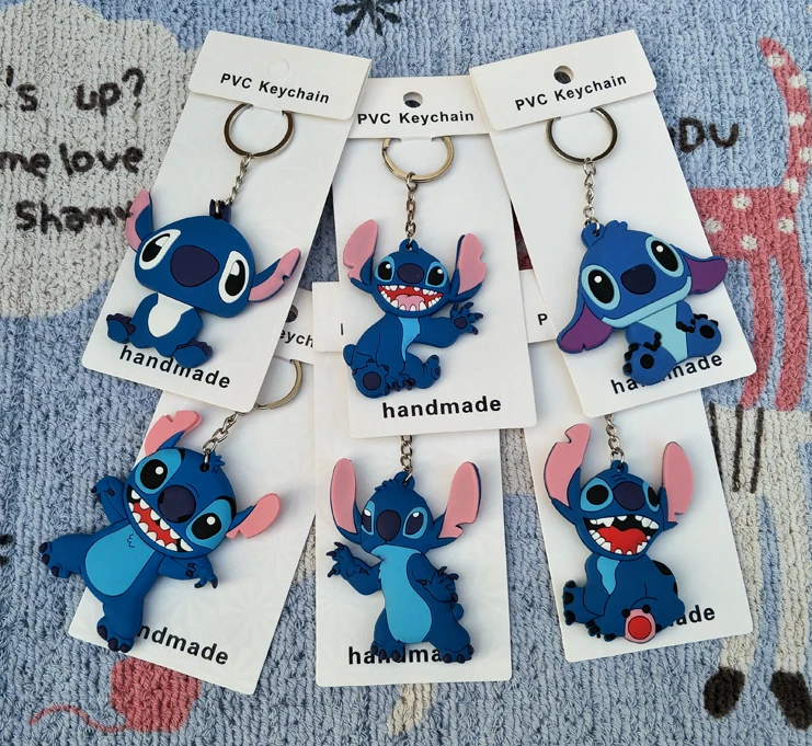 Cartoon Anime Cute Animal Double Sided PVC Stitch Keychain Child Toy Gift Key Ring Car Key Chains Trinkets Porte Clef Wholesale
Cartoon Anime Cute Animal Double Sided PVC Stitch Keychain Child Toy Gift Key Ring Car Key Chains Trinkets Porte Clef Wholesale