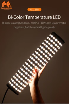 Falcon Eyes 2pcs 100W 504pcs Flexible LED Photo Video Light Portable LED Photo Light RX-18TD with Diffuser+Outdoor Carry BagCD15
Falcon Eyes 2pcs 100W 504pcs Flexible LED Photo Video Light Portable LED Photo Light RX-18TD with Diffuser+Outdoor Carry BagCD15