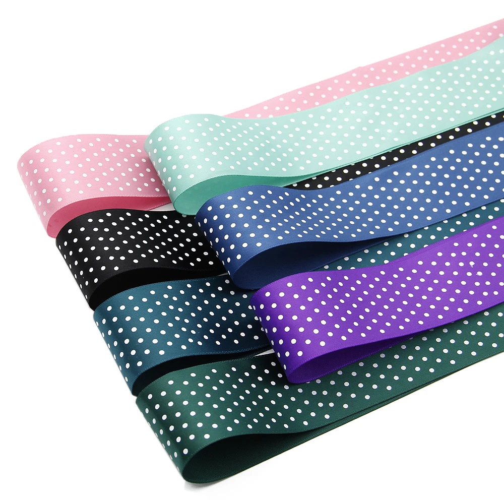 David accessories 1.5" 38mm white dots screen printed satin ribbon 50 yards,DIY handmade materials,50Yc4810
David accessories 1.5" 38mm white dots screen printed satin ribbon 50 yards,DIY handmade materials,50Yc4810