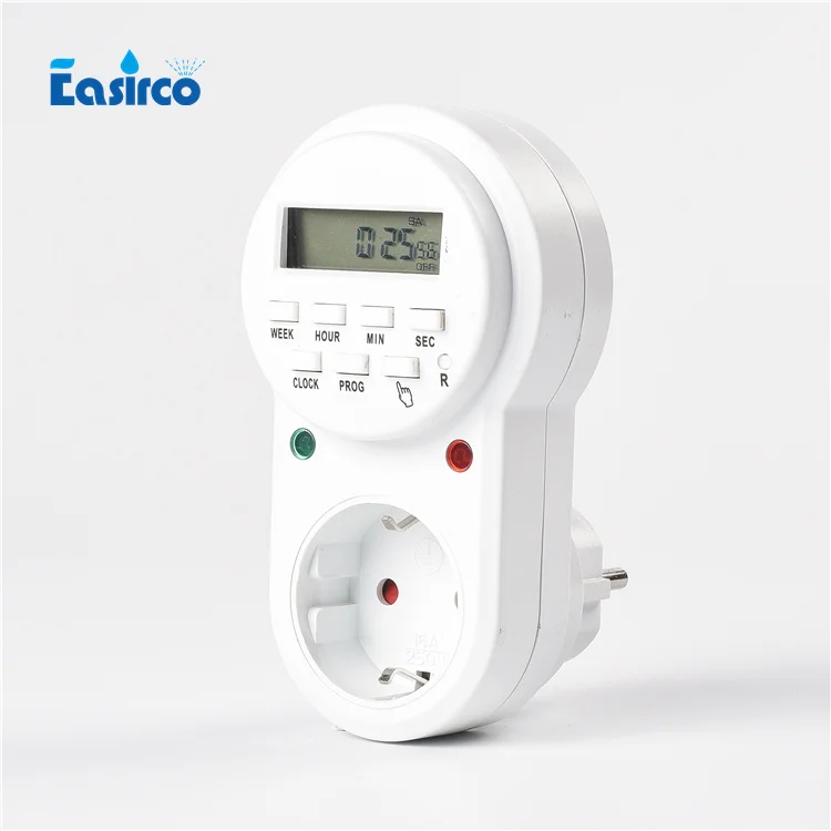 Weekly digital timer. Ideal for electrical appliance, outdoor cooling system.,EU plug.
Weekly digital timer. Ideal for electrical appliance, outdoor cooling system.,EU plug.