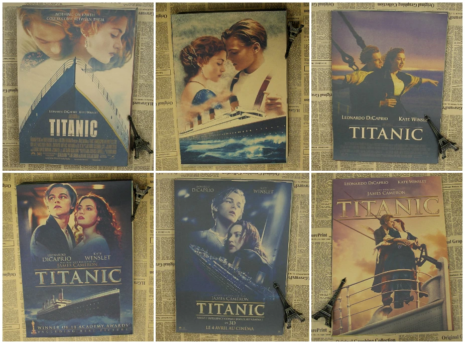 Titanic Poster Leonardo DiCaprio Retro Classic Love Old Movie Kraft Paper Decorative Paintings/stickers
Titanic Poster Leonardo DiCaprio Retro Classic Love Old Movie Kraft Paper Decorative Paintings/stickers