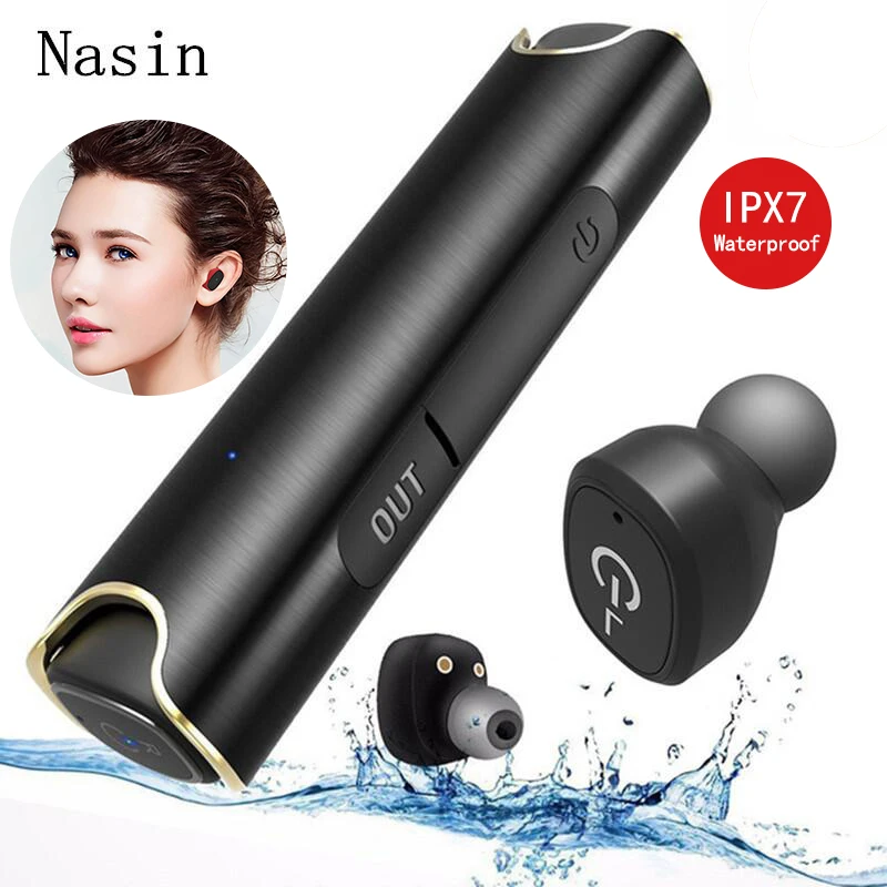 Nasin S2 TWS Bluetooth 5.0 headset Stereo IPX7 Waterproof Mini Earphone True Wireless Earbud with 850mAh Charging Box for Xiaomi
Nasin S2 TWS Bluetooth 5.0 headset Stereo IPX7 Waterproof Mini Earphone True Wireless Earbud with 850mAh Charging Box for Xiaomi