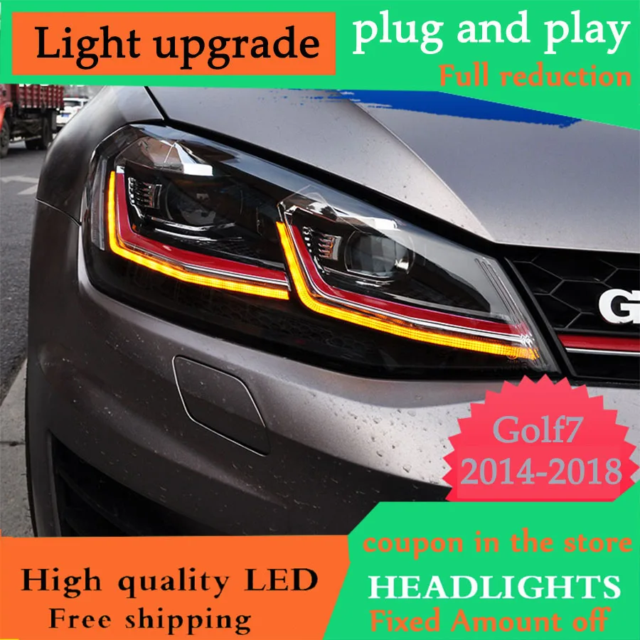 D-YL Car Styling Head Lamp case for VW Golf7 Golf 7 Headlights Golf 7 MK7 2014-2018 LED Headlight DRL Lens Double Beam Bi-Xenon
D-YL Car Styling Head Lamp case for VW Golf7 Golf 7 Headlights Golf 7 MK7 2014-2018 LED Headlight DRL Lens Double Beam Bi-Xenon
