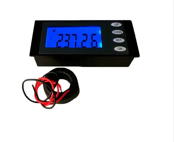 New Single Phase Digital LCD Watt Meter AC 220V 100A 5IN1 Current Voltage Power Energy Time Panel Kwh Meter With Coil CT
New Single Phase Digital LCD Watt Meter AC 220V 100A 5IN1 Current Voltage Power Energy Time Panel Kwh Meter With Coil CT