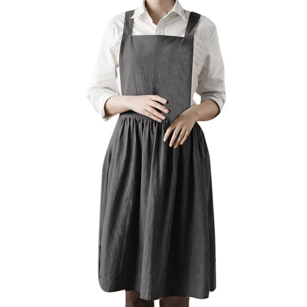 Linen Sleeveless Home Cooking Florist Cute Bib Apron Pinafore Dress Wear to Work Women Dresses Female Streetwear Casual Dress
Linen Sleeveless Home Cooking Florist Cute Bib Apron Pinafore Dress Wear to Work Women Dresses Female Streetwear Casual Dress
